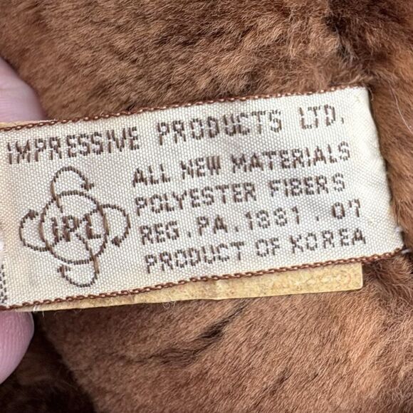 Vintage Wrinkles Brown Dog Hand Puppet The Heritage Collection Wearing Dress - Picture 7 of 10